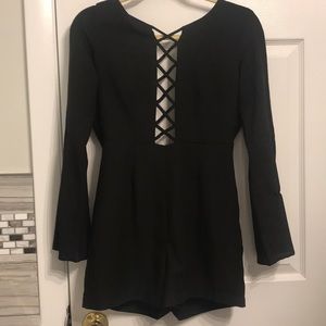 Charolette Russell Black romper size small